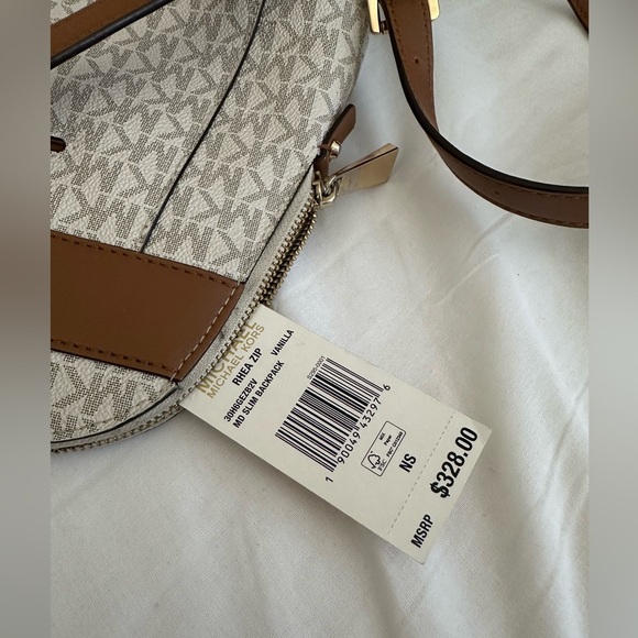 Michael Kors Rhea Zip Medium Slim Signature Logo Backpack - Picture 8 of 11